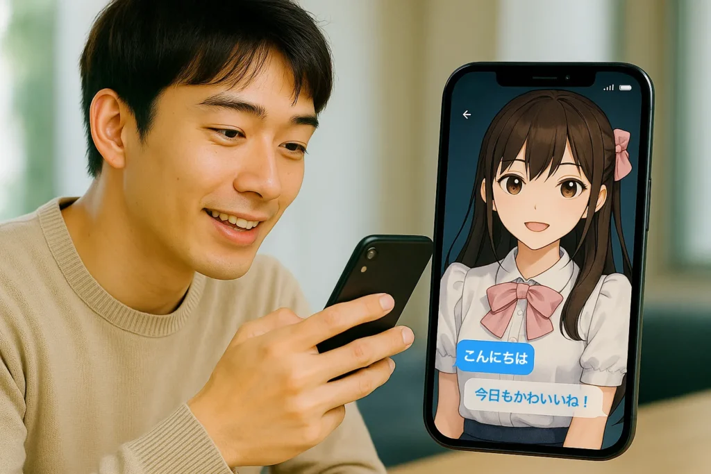 バーチャルアイドルとのAIチャットアプリ