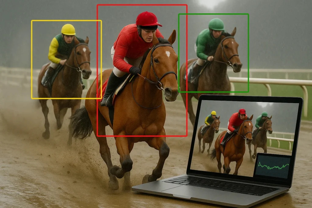 競馬場監視AIシステム(物体追跡)
